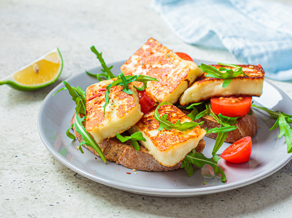 Bruschetta with Grilled Cheese