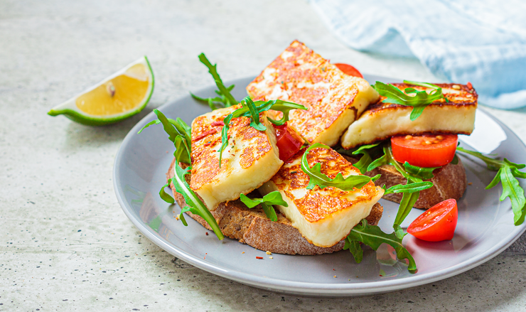Bruschetta with Grilled Cheese