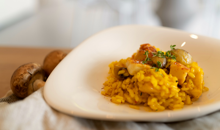 Risotto with Grilled Cheese