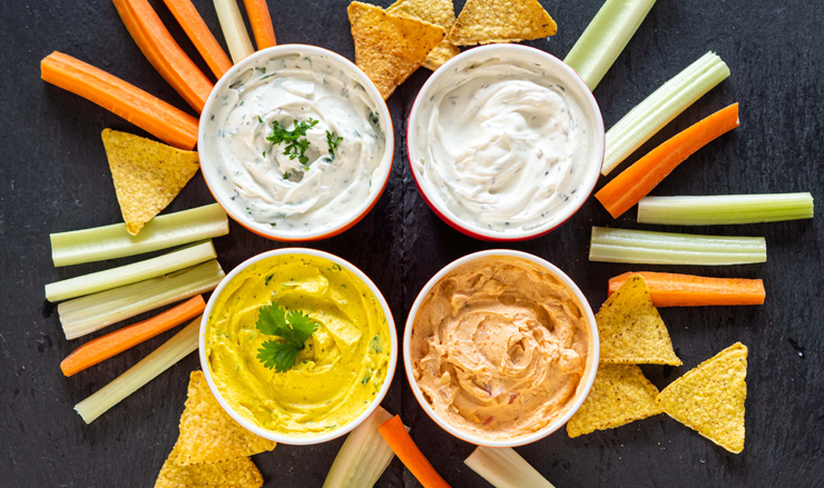 Dipping mix with Hungarian and Turkish Labneh